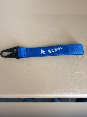 LA Dodgers Blue Key Strap with Clip